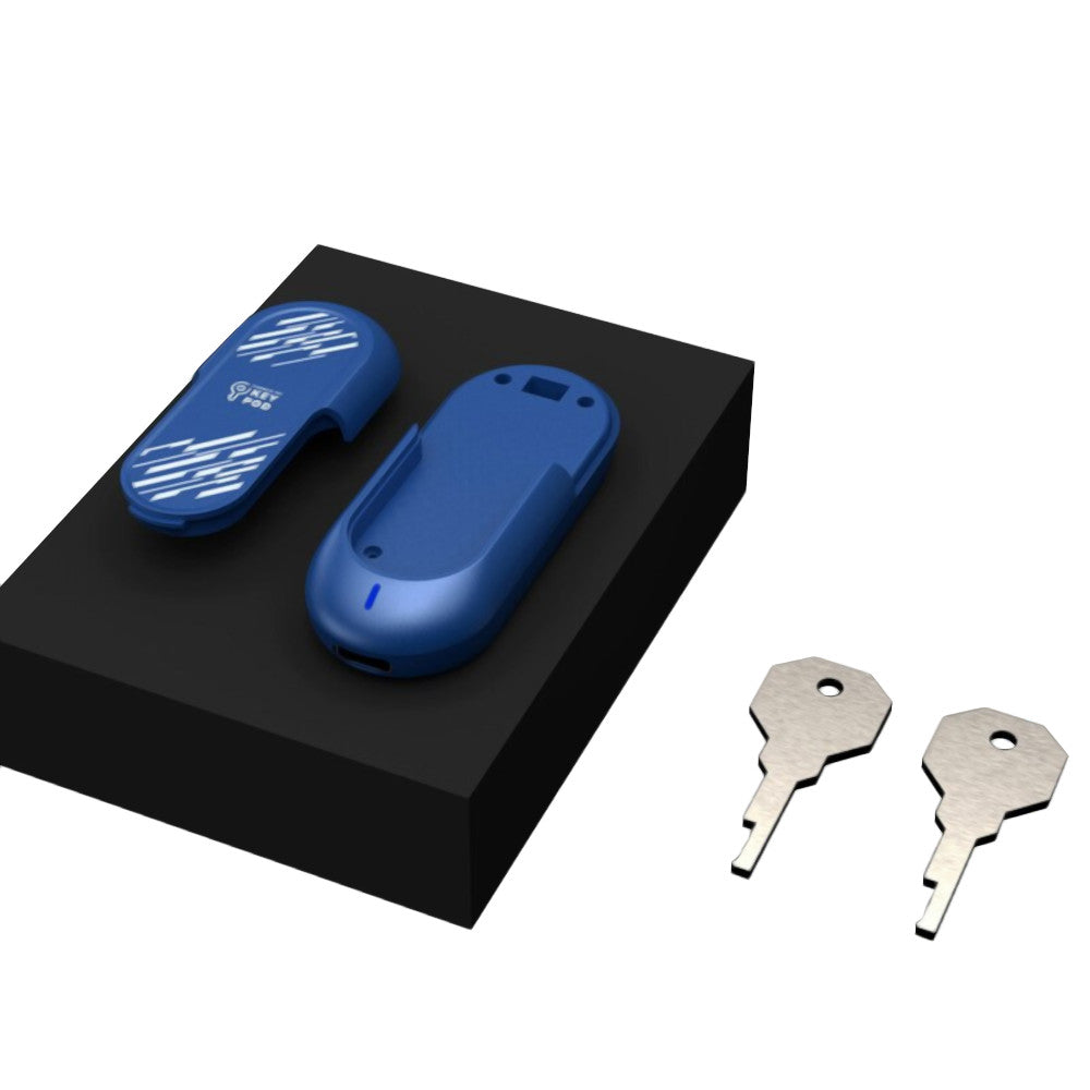 KeyPod in der Verpackung mit beispielhaft gezeigten Schlüsseln