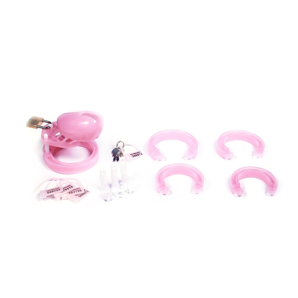 Teileübersicht des langen pinken Käfigs