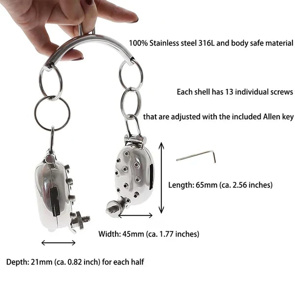 Abmessungen und Materialangabe der Schalen