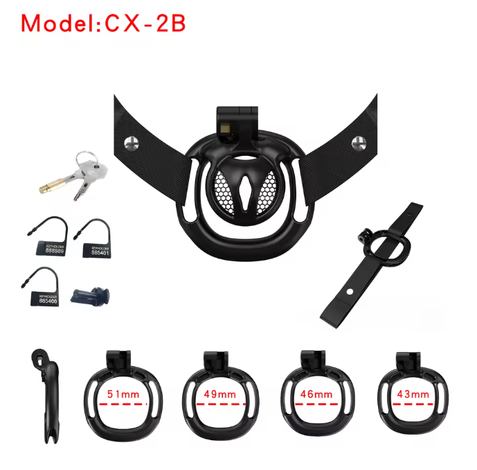 Schwarzes CX-2-Set mit Zubehör