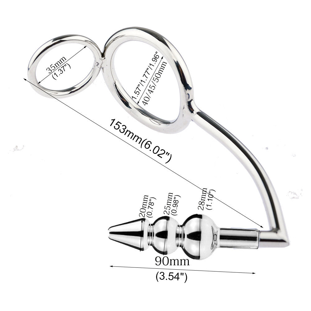 Abmessungen von Analhaken, Plug und Ringen