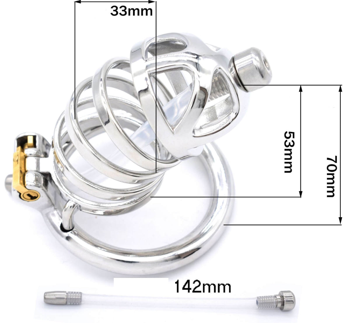 Maße der Ausführung mit gebogenem Ring