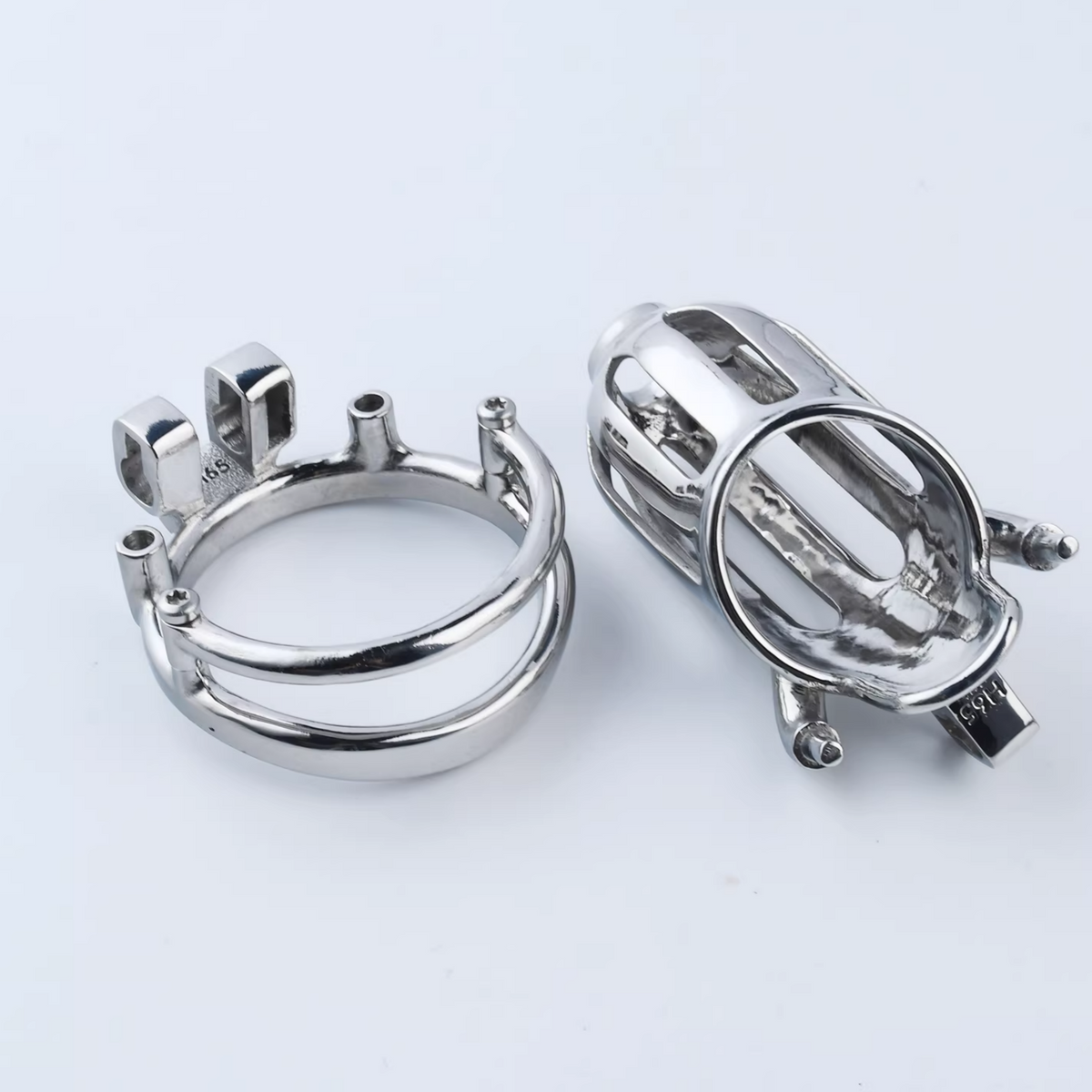 Hülle, Ring und Haltebügel nebeneinander