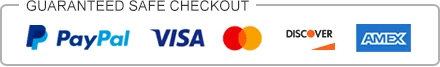 Sicherer Checkout mit PayPal, Visa, Mastercard, Discover und American Express