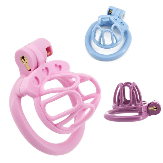 Offener Käfig in Pink, Blau und Violett
