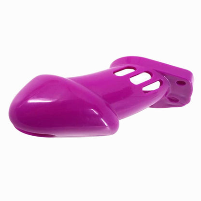 Abgenommene Käfighülle in Violett