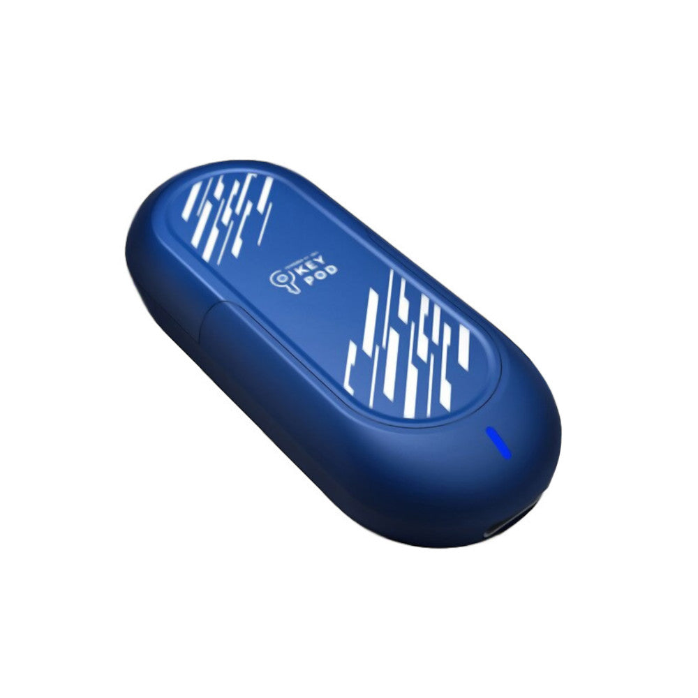 Blaue KeyPod-Box in Schrägansicht