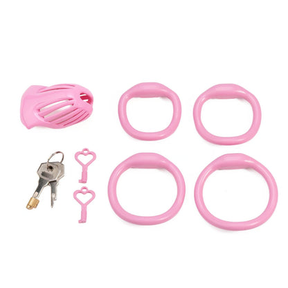 Pinkes Set mit vier Basisringen