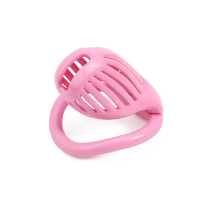 Pinker Käfig liegend