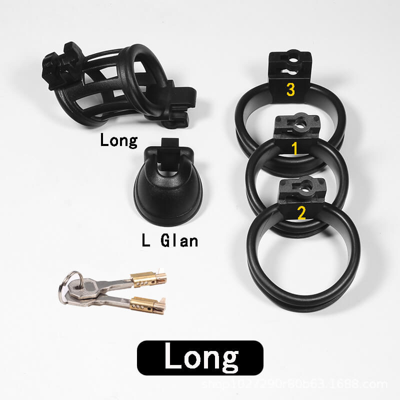 Langes Set mit Frontkappe, drei Ringen und Schlüsseln