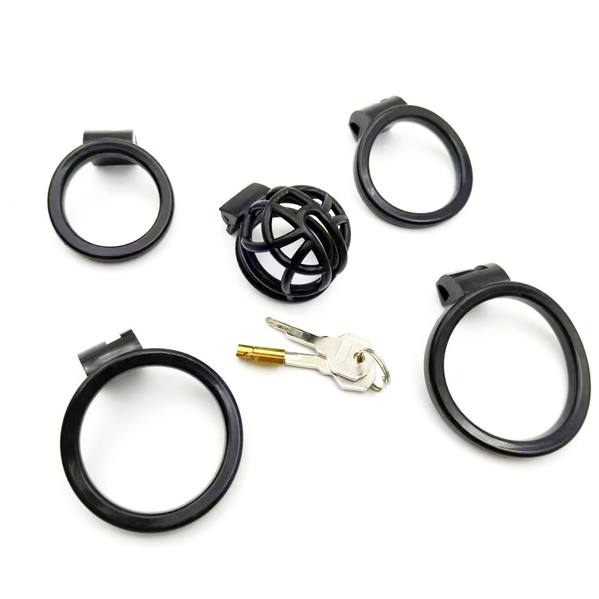 Set mit vier Ringen und Schlüsseln