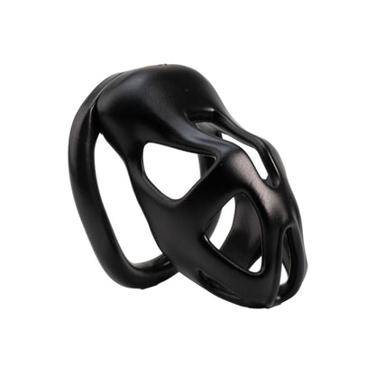 Schwarzer 3D Skull schräg von oben