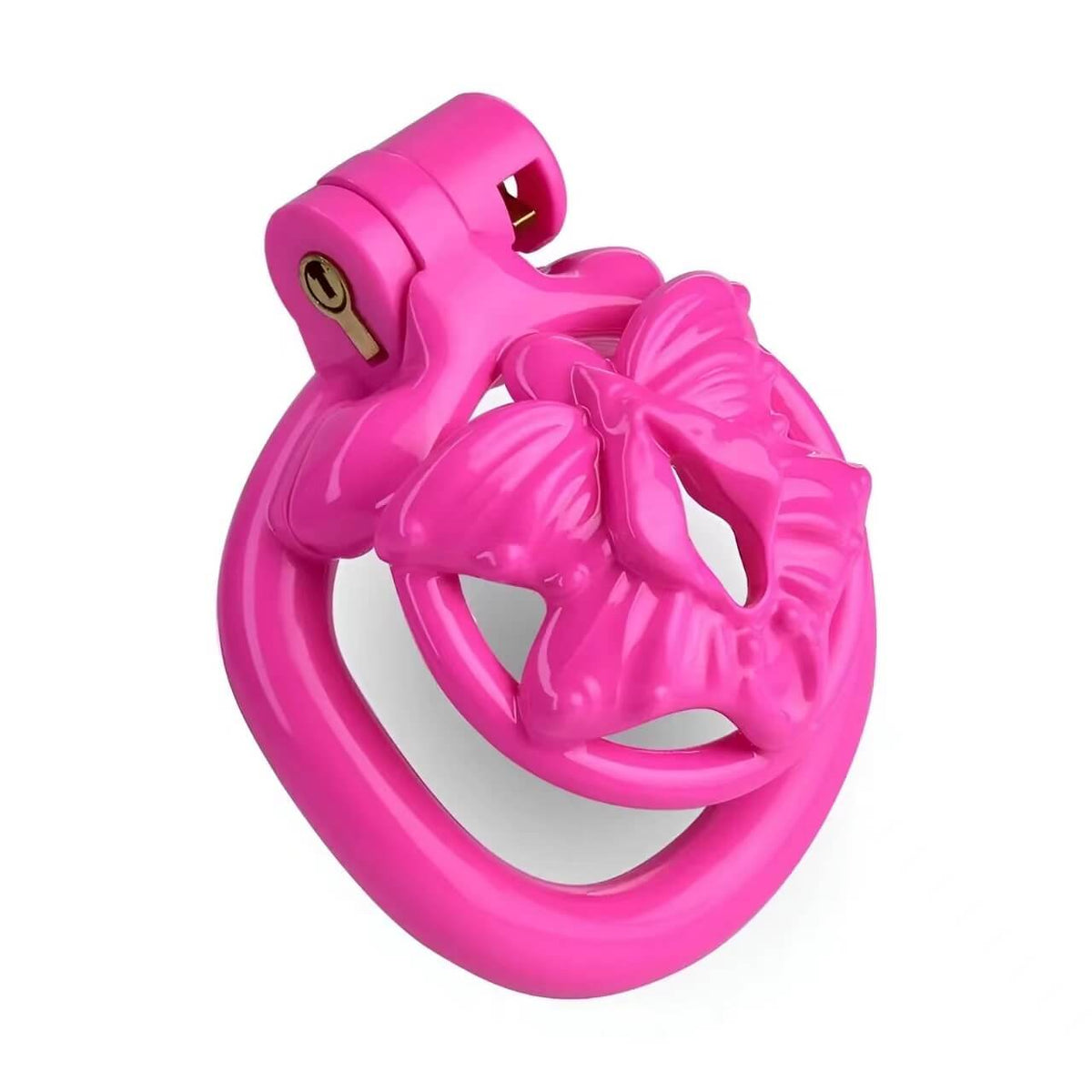 Pinker Butterfly-Käfig in Schrägansicht