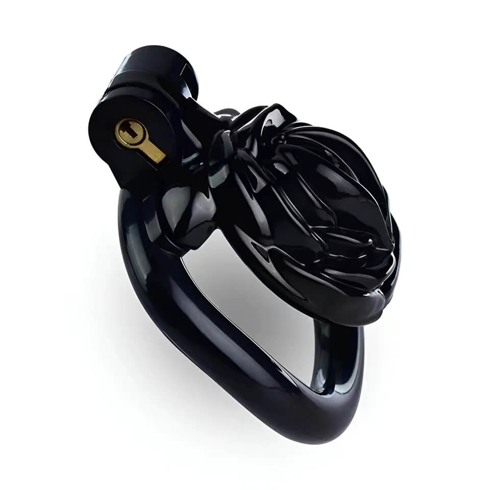 Seitenansicht des schwarzen Rose-Käfigs