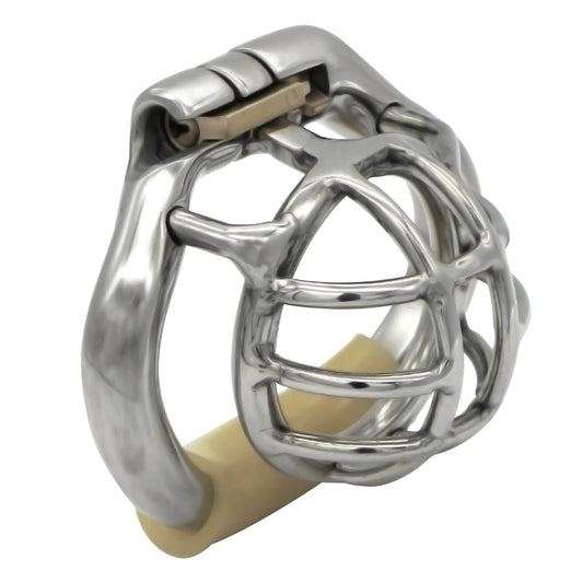 Kurzer Stealth-Lock-Gitterkäfig mit gelber Ringauflage