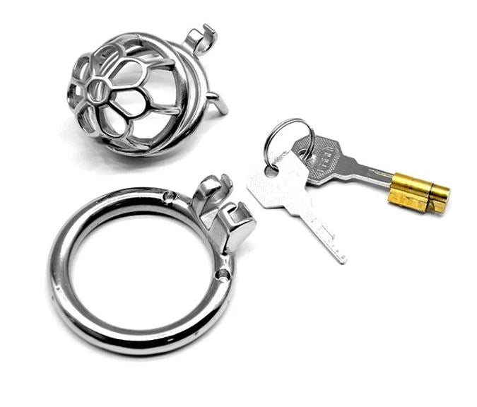 Zerlegter Käfig mit Basisring und Schlüsselverschluss