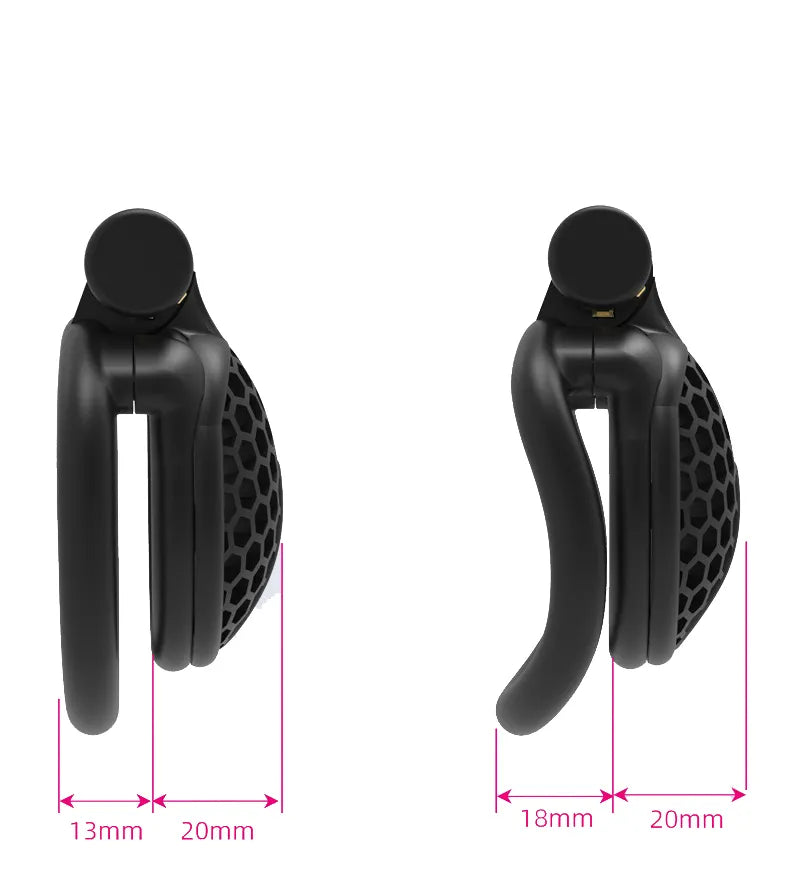 Maßvergleich der flachen und gebogenen Ringform