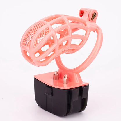 Pinker elektrischer Käfig mit perforierter Front