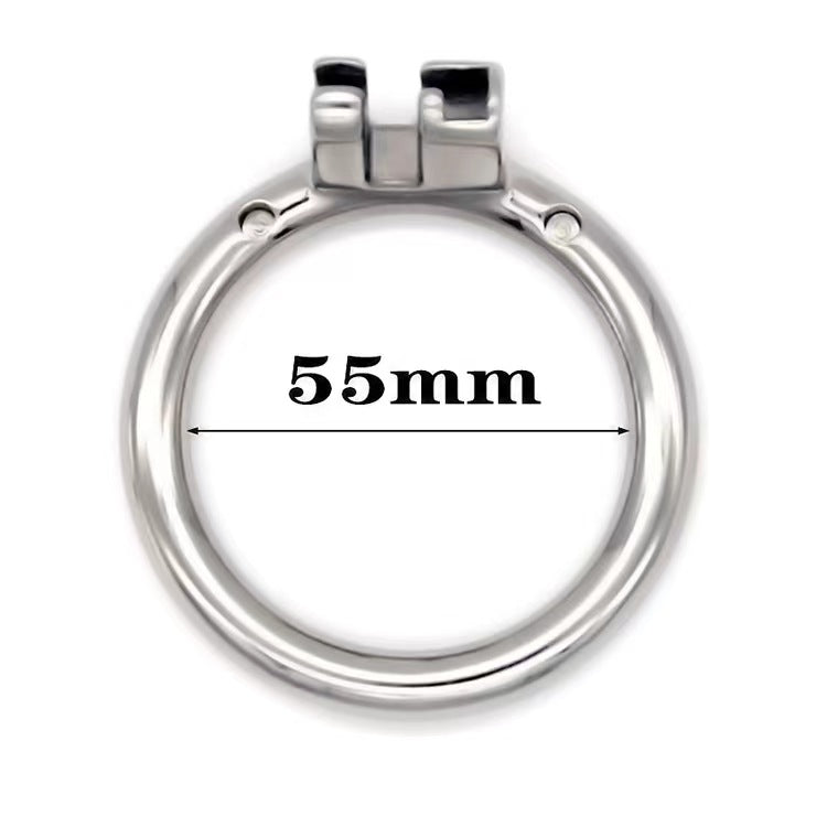 Runder Stahlring mit 55 mm Maßangabe
