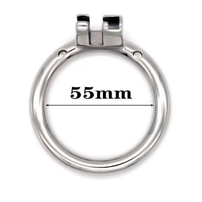 Runder Stahlring mit 55 mm Maßangabe