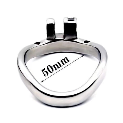 Gebogener Stahlring mit 50 mm Maßangabe