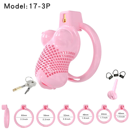 Pinkes Set 17-3 mit sechs Ringen