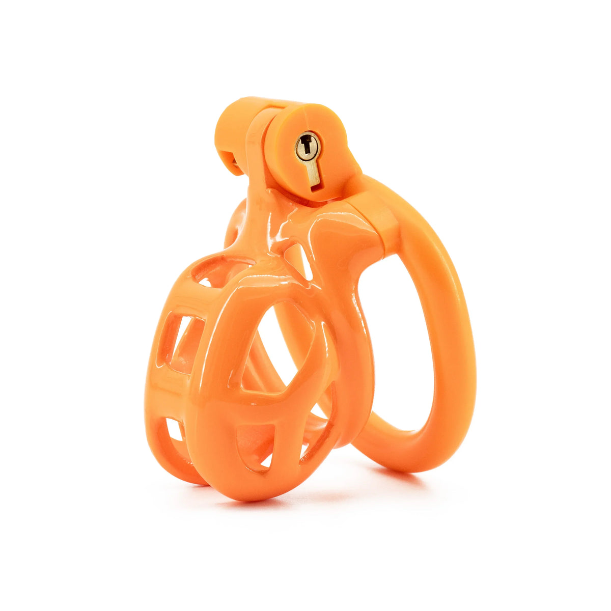 Orangefarbene Hülle von vorne schräg