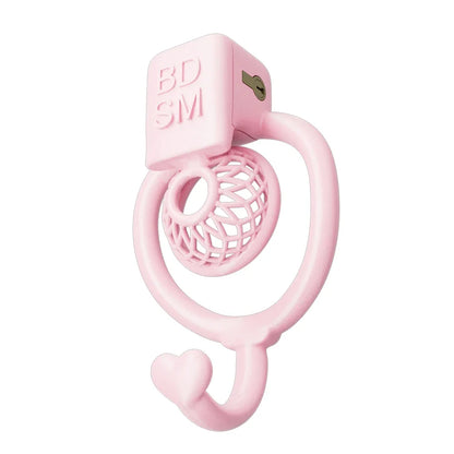 Pinker Mini-Wabenkäfig mit herzförmigem Unterhaken