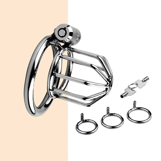 Aufrechter Metallkäfig mit abgebildeter Ringauswahl