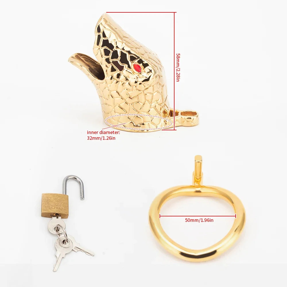 Goldfarbenes Set mit 50-mm-Ring