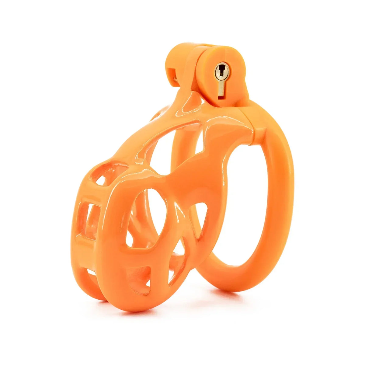 Orangefarbene Hülle seitlich auf Ring