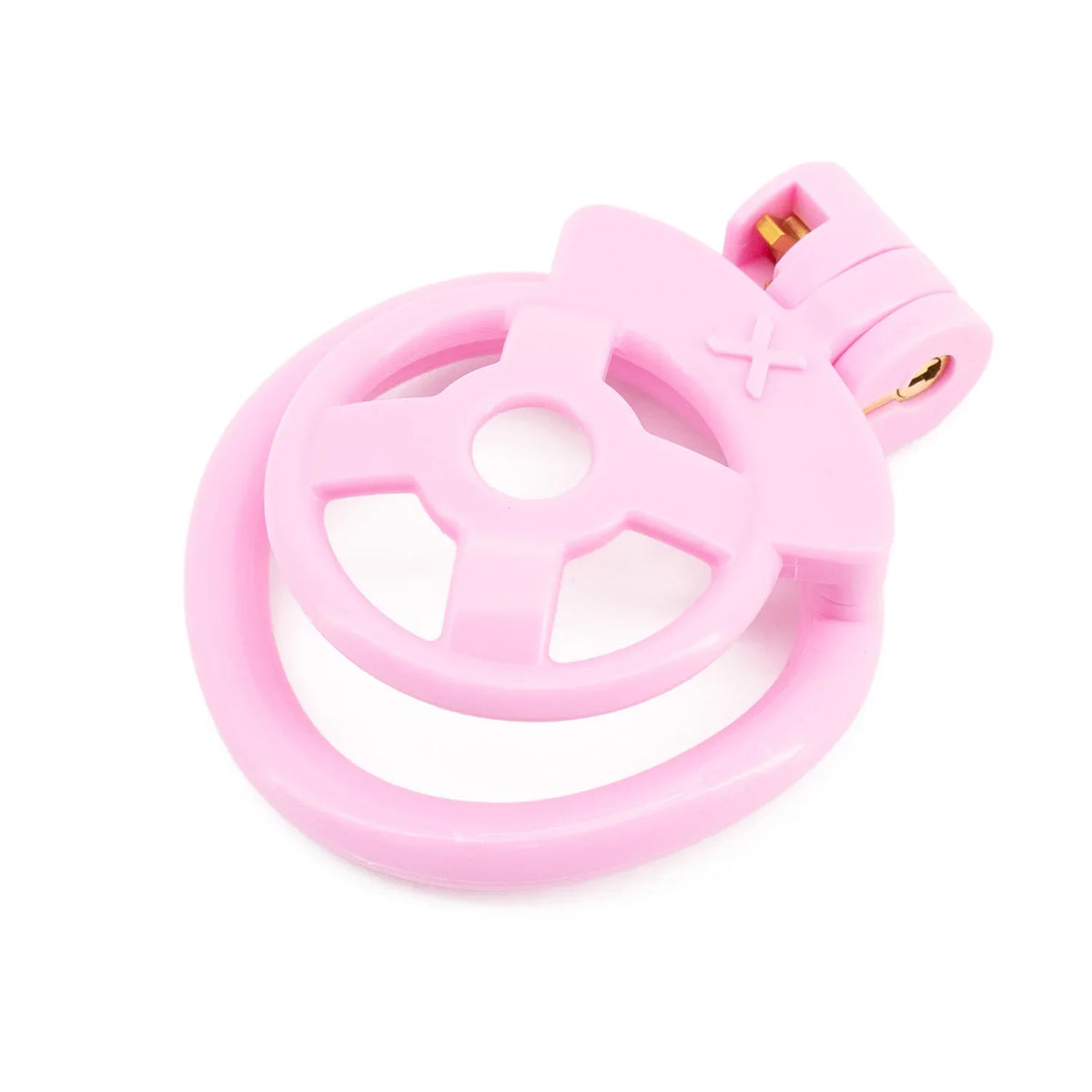 Pinker Flachkäfig mit runder Front