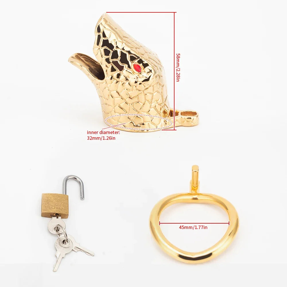 Goldfarbenes Set mit 45-mm-Ring