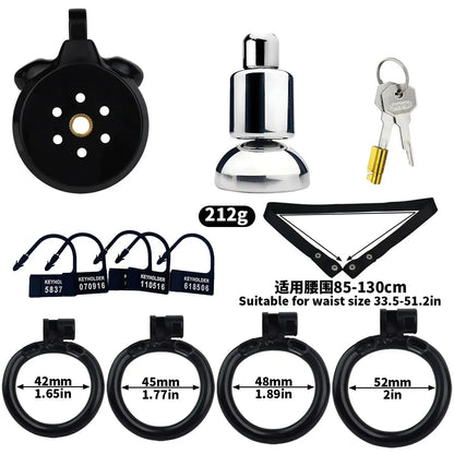 Schwarzes Set mit Haltegurt