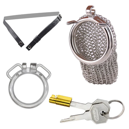 Kettenkäfig mit optionalem Haltegurt und Ring mit Ösen