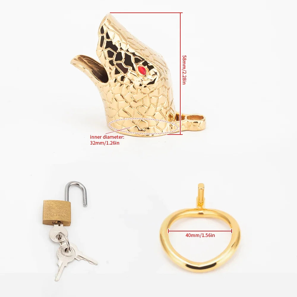 Goldfarbenes Set mit 40-mm-Ring