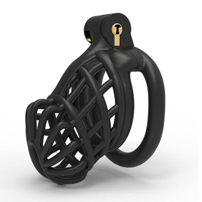 Schwarzer Käfig mit flachem Ring