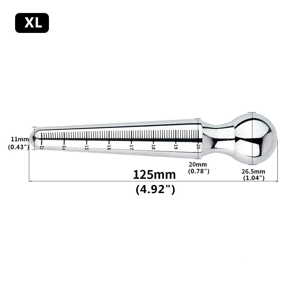 Abmessungen des Edelstahlstabs in XL