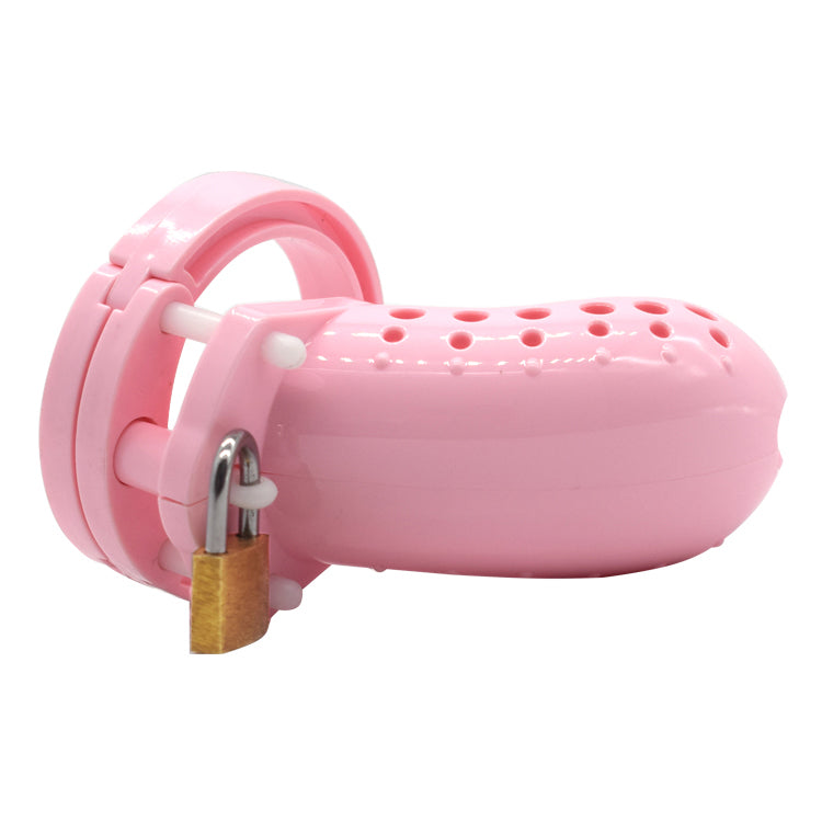 Pinker Käfig mit Vorhängeschloss