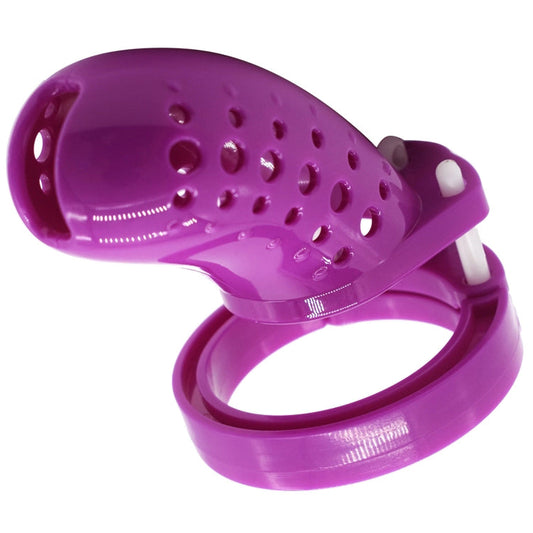 Violetter Cuck Holder mit gelochter Hülle