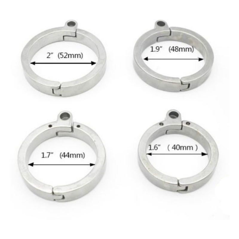 Vier Basisringgrößen 40, 44, 48 und 52 mm
