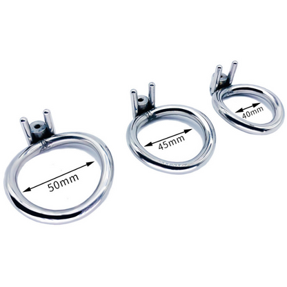Drei wählbare Basisringe mit 40, 45 und 50 mm