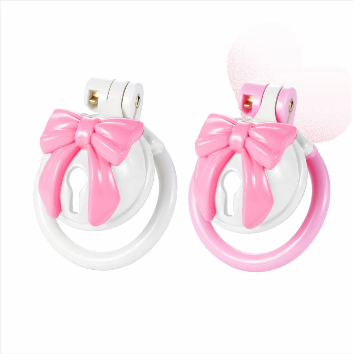 Pink-weiße Hüllen mit beiden Ringfarben