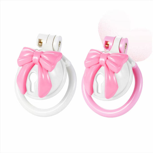 Pink-weiße Hüllen mit beiden Ringfarben