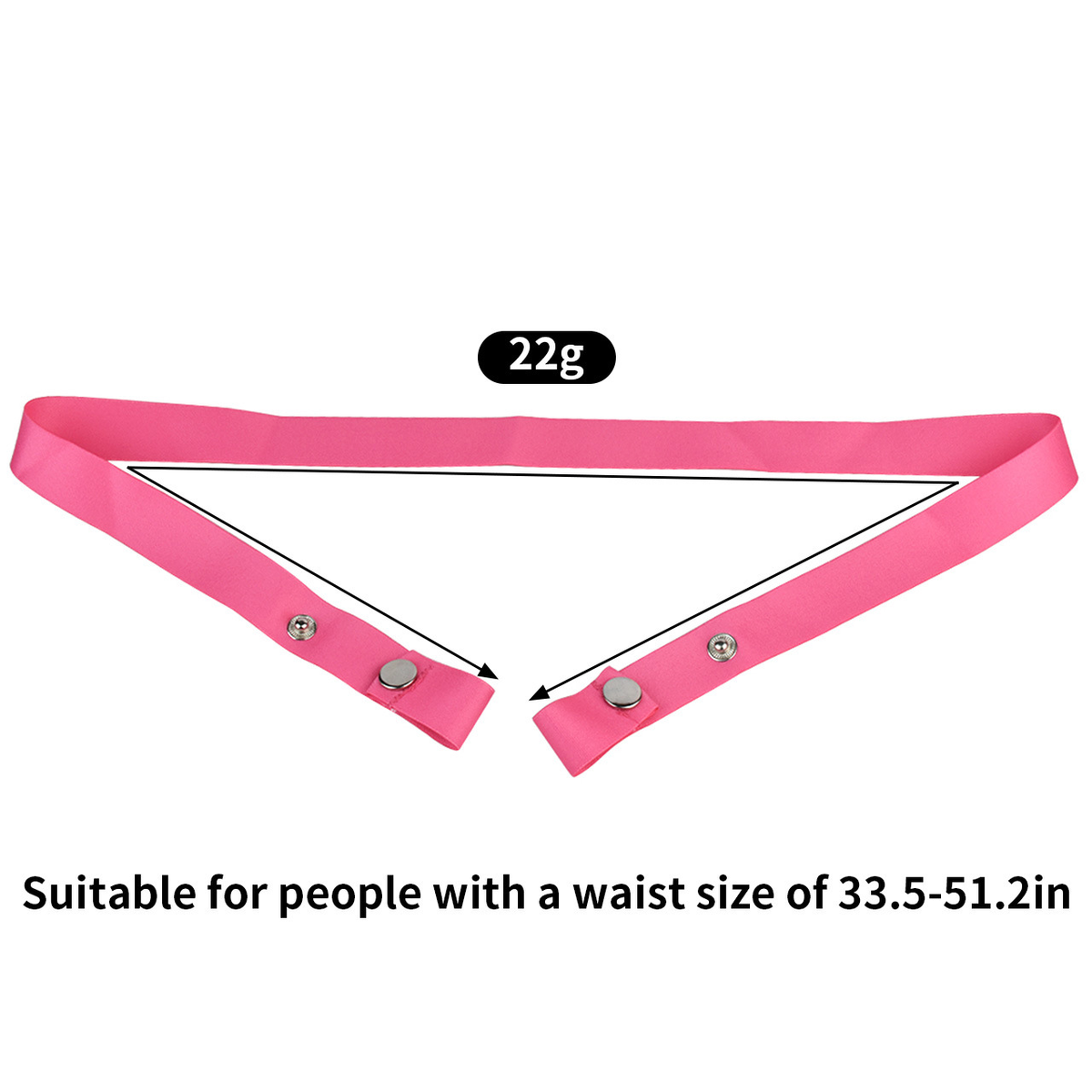 Pinker elastischer Haltegurt