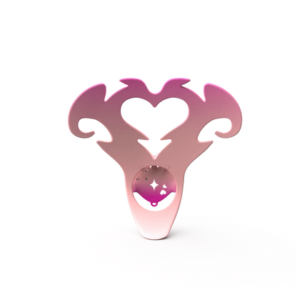 Pinke Herzblende im Produktbild