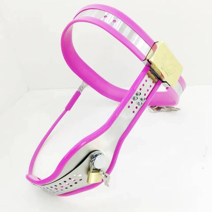 Pinker Gürtel schräg