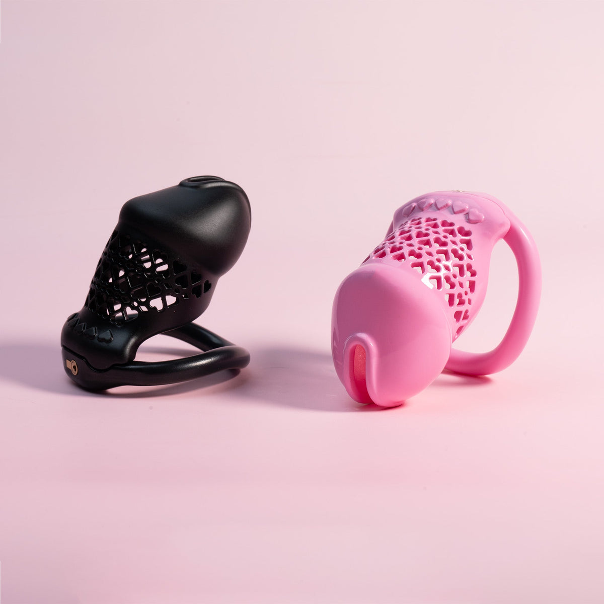 Pinke und schwarze Hülle