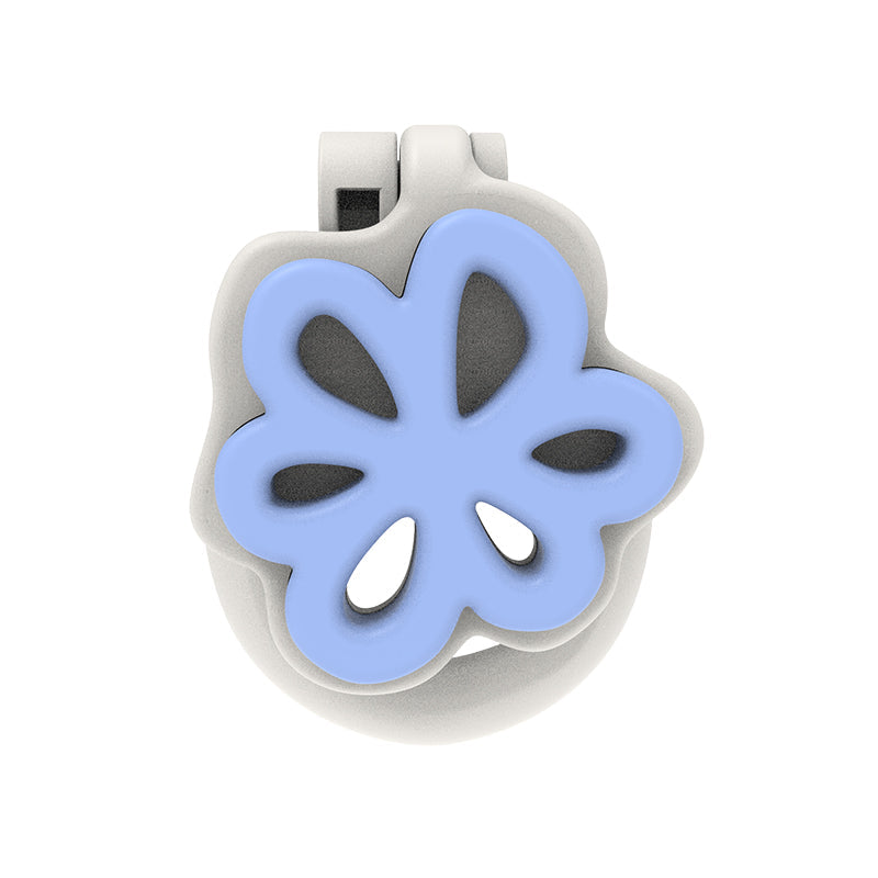 Blaue Blüte von vorne