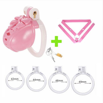 Pink-weißes Set mit Haltegurt